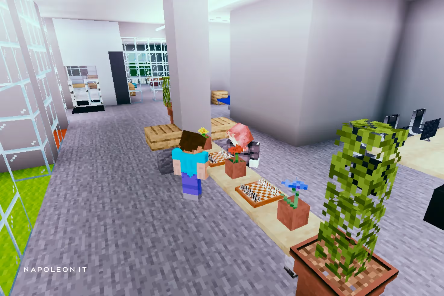 офис во вселенной minecraft