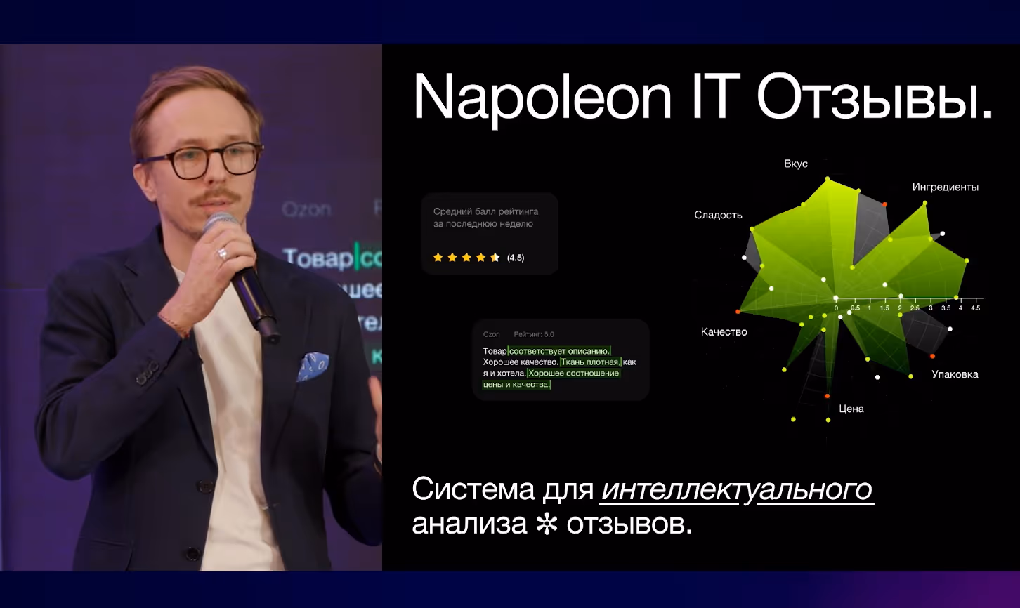 Napoleon IT и «ХОЛОДИЛЬНИК.РУ» рассказали о практическом опыте применения ИИ-анализа отзывов на конференции Data Fusion